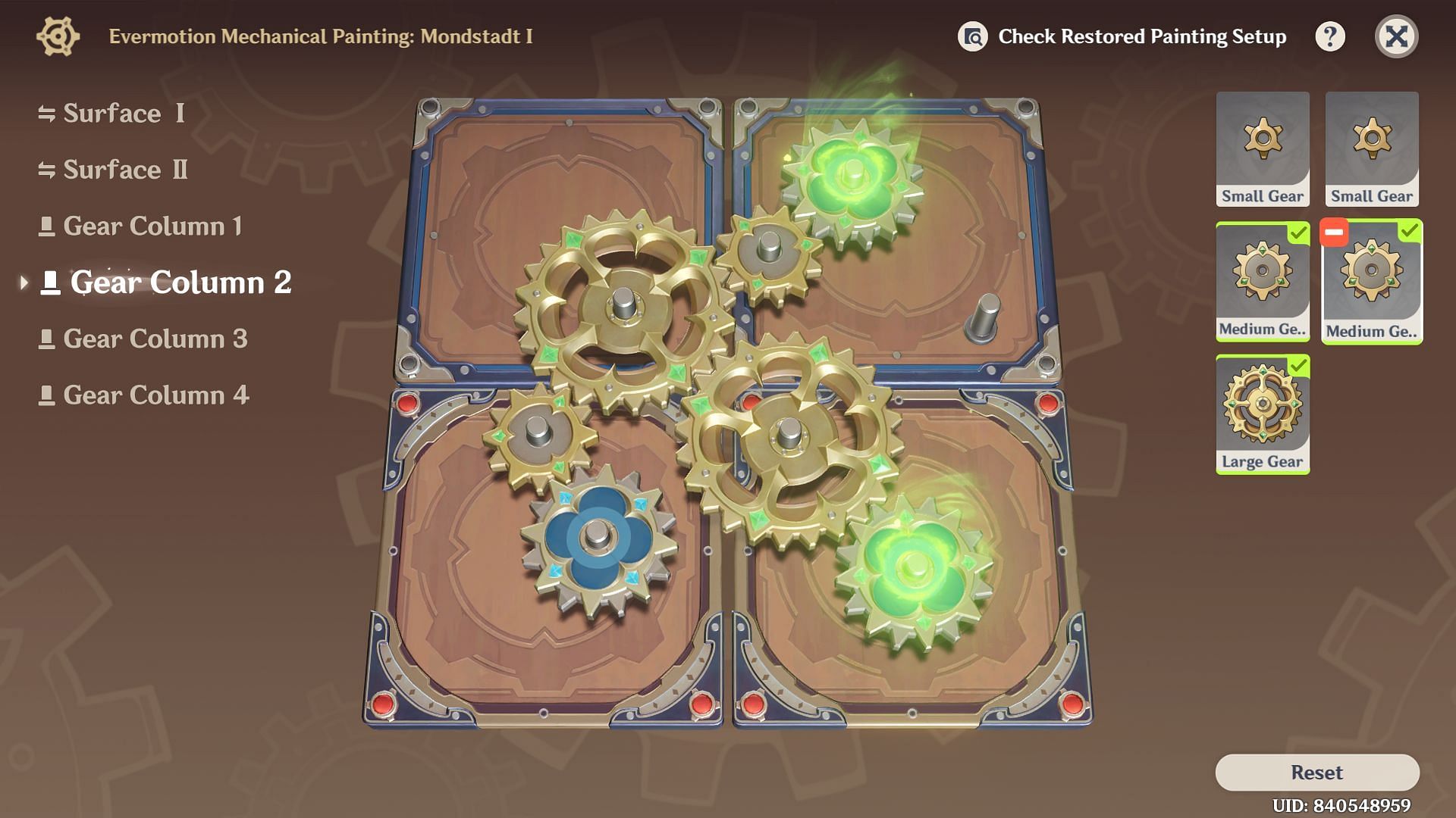 Evermotion Mechanical Painting Puzzle I (Image via HoYoverse)